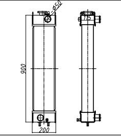 PC70-8 PC70 Alüminyum Ekskavatör Radyatörü 201-03-D1130